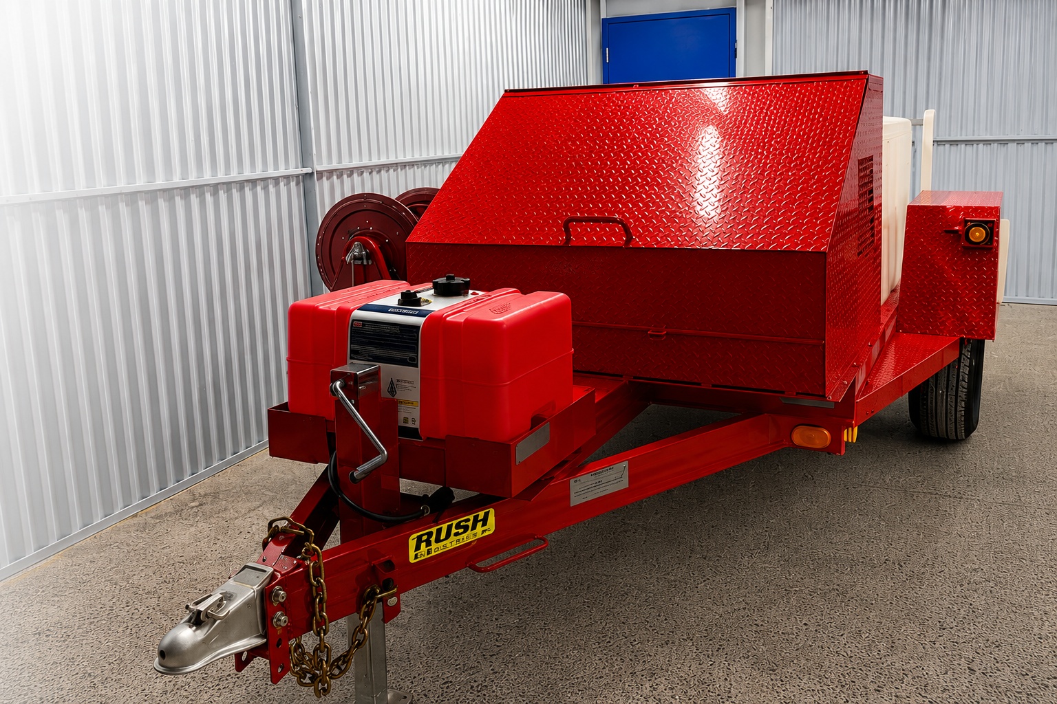 Ashby Plumbing high pressure flushing trailer
